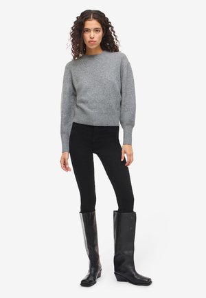 Džemper - medium grey melange