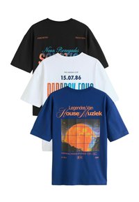 Niet geselecteerd, black white blue