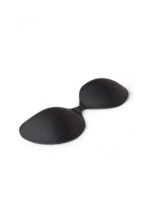 Czarny biustonosz z drutem, z formowanymi miseczkami, gładką teksturą i bezszwowym designem. Lekki i elastyczny, zapewniający komfort i wsparcie.