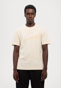 EA7 Emporio Armani Marškinėliai su spaudiniu - whitecap gray