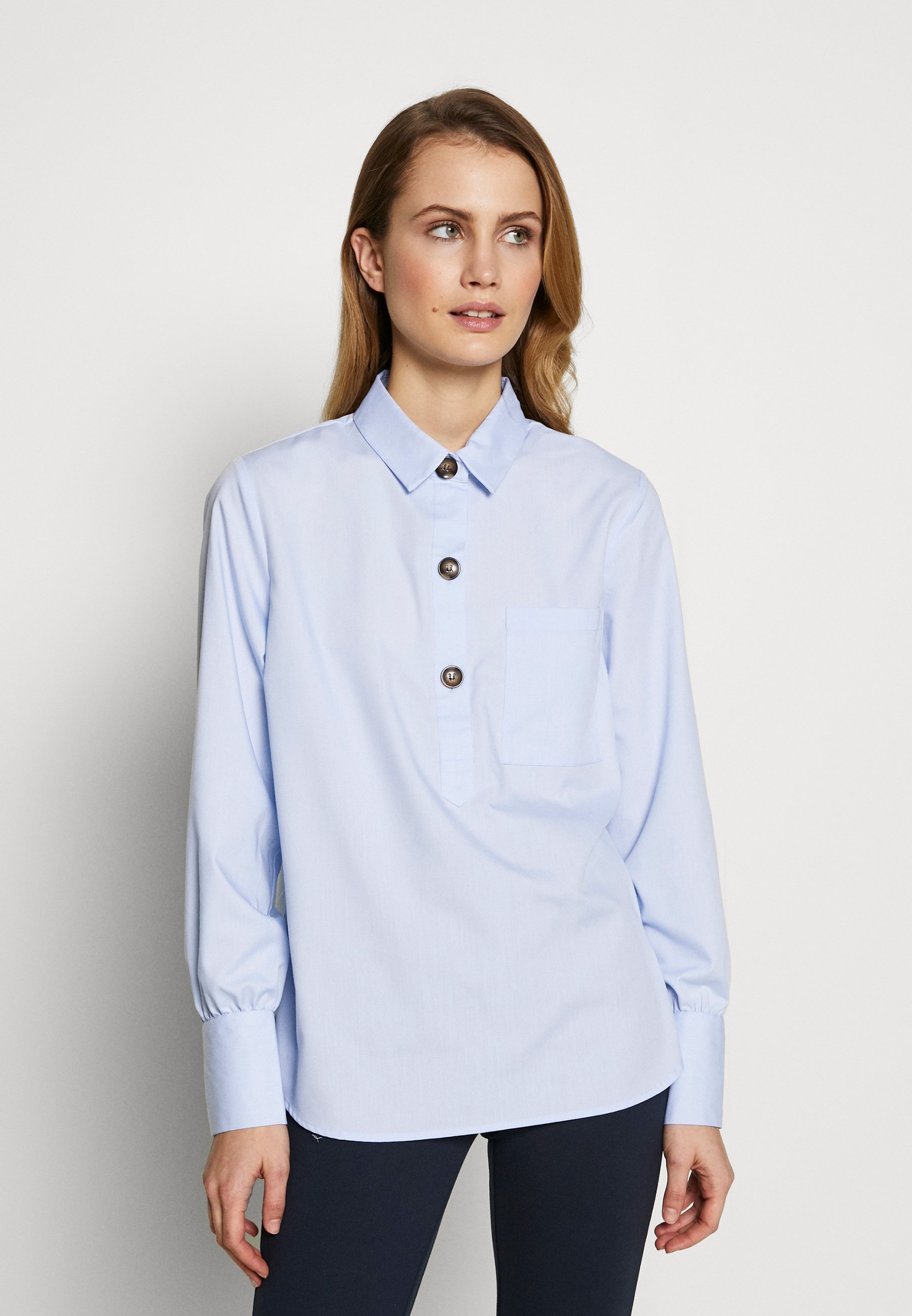 Freequent FLYNN Bluser chambray blue Zalando.no Red Pullover FREEQUENT Bluser - Dameklær er billig