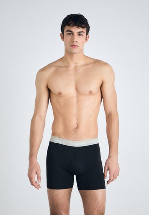 BOXER BRIEF 5 PACK COTTON STRETCH - Uske bokserice - black