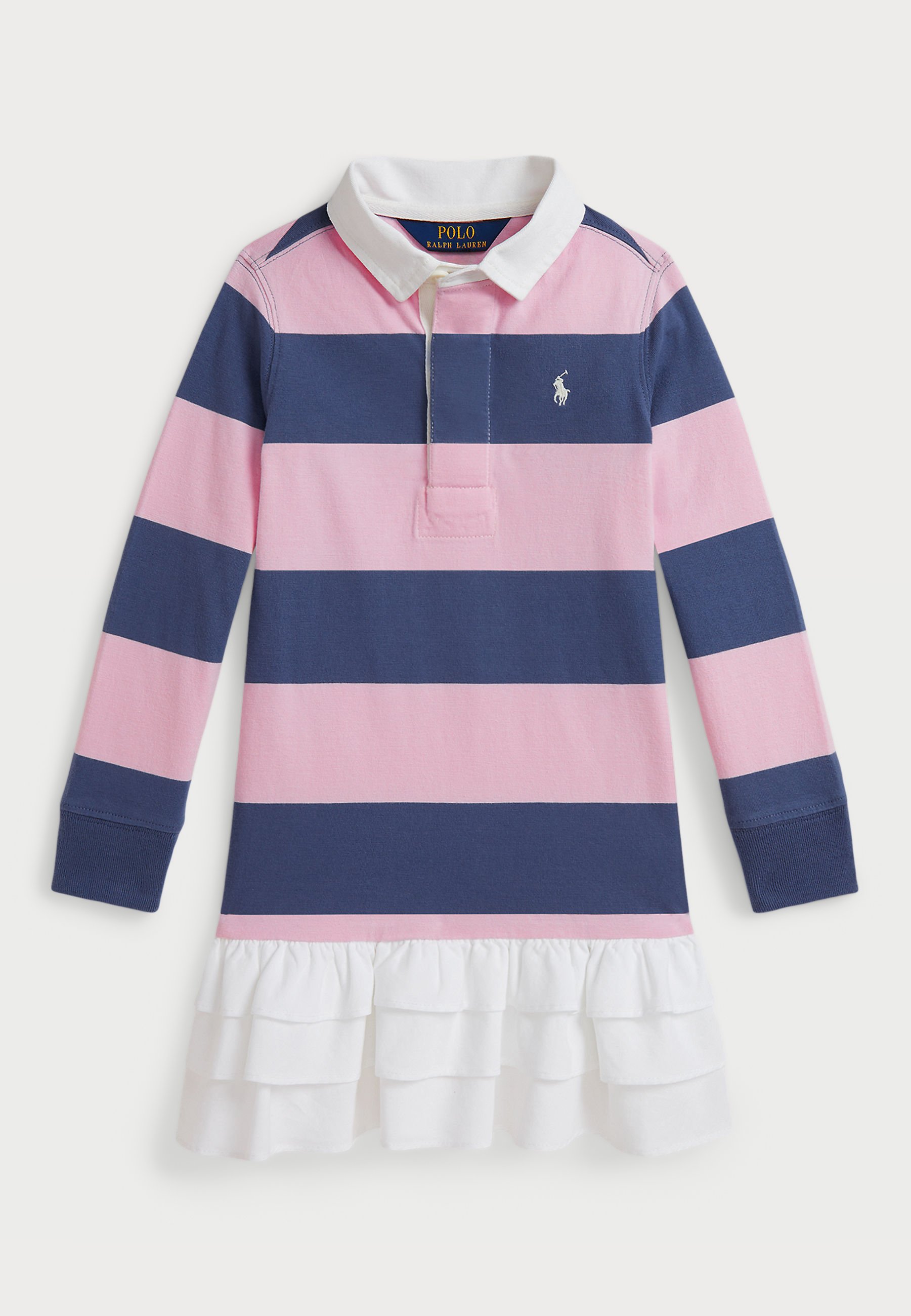 Polo Ralph Lauren WOVEN SKIRT STRIPED COTTON RUGBY DRESS Robe de