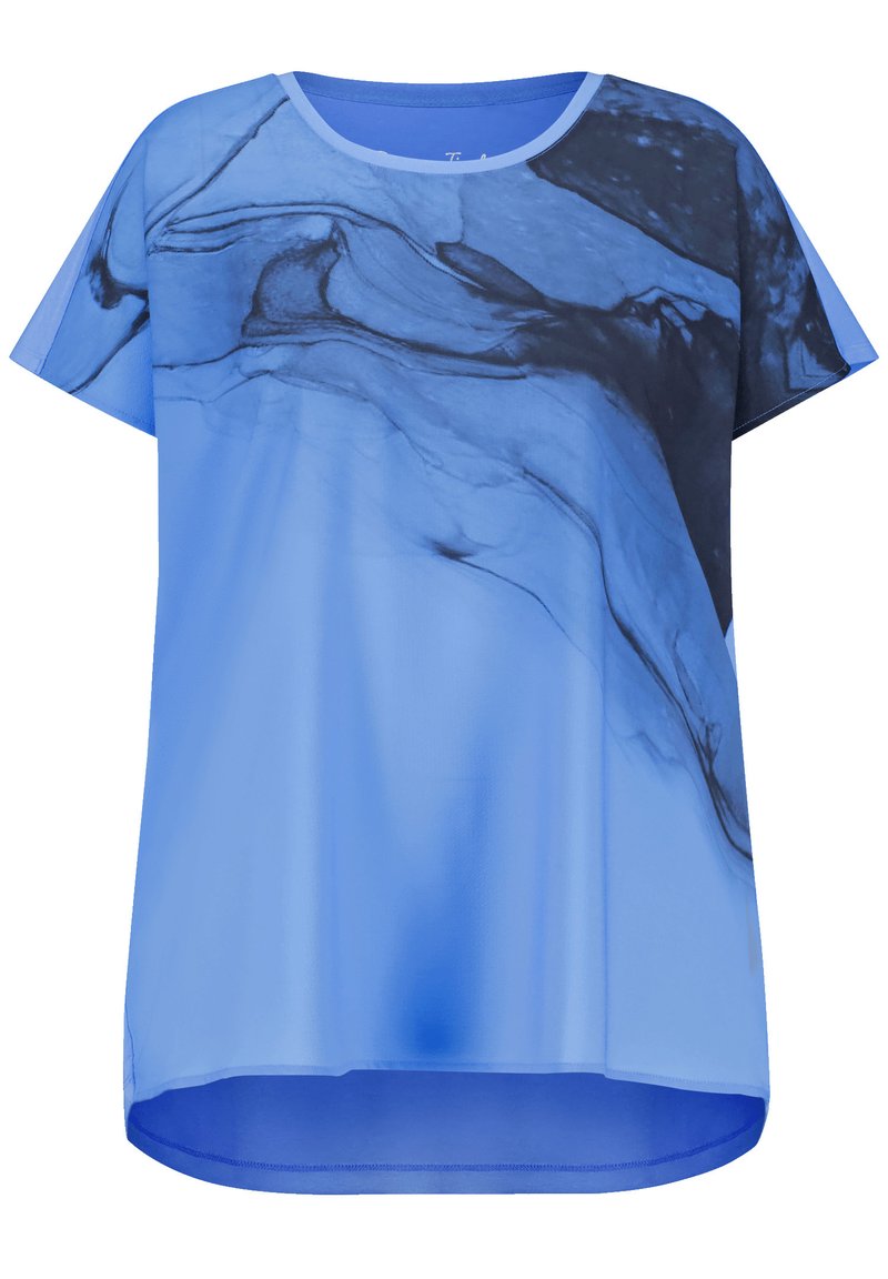 Samoon T-shirt print blauw