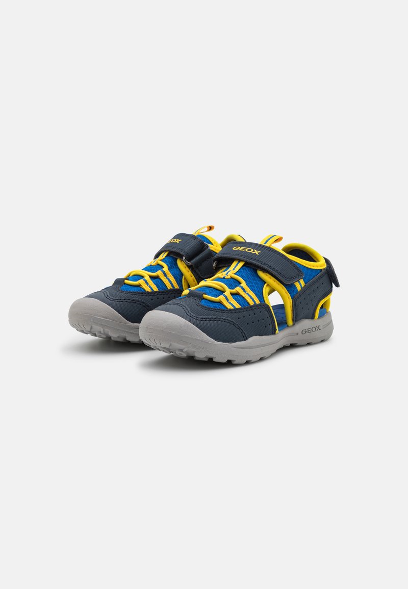 Kinder Riemchensandalen | Geox VANIETT BOY Riemensandalette navy/yellow/dunkelblau - SZ22520 Kinder Riemchensandalen | Geox VANIETT BOY Riemensandalette navy/yellow/dunkelblau - SZ22520