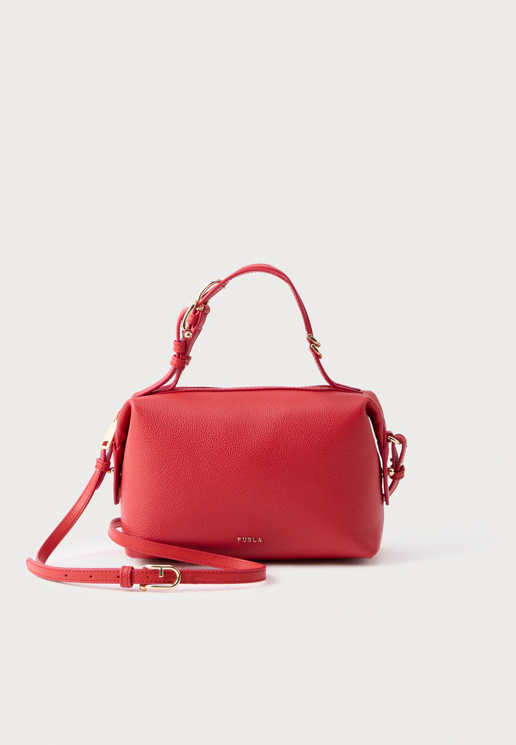 Furla DOUBLE MINI BOSTON BAG - Handbag - red - Zalando
