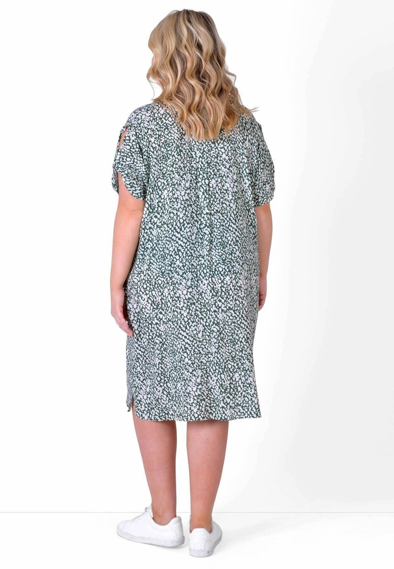 Damen Freizeitkleider | Live Unlimited London Blusenkleid green/grün - FJ37867 Damen Freizeitkleider | Live Unlimited London Blusenkleid green/grün - FJ37867