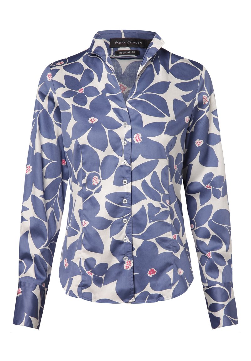 Franco Callegari Camicia - indigo ecru