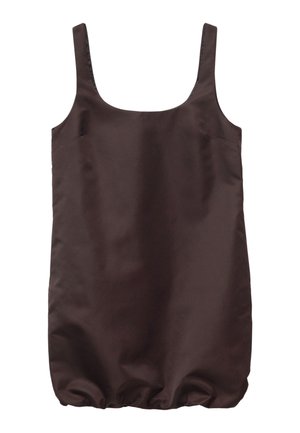 & OTHER STORIES, & OTHER STORIES SCULPTED DRAWSTRING MINI DRESS - Vapaa-ajan mekko - dark brown