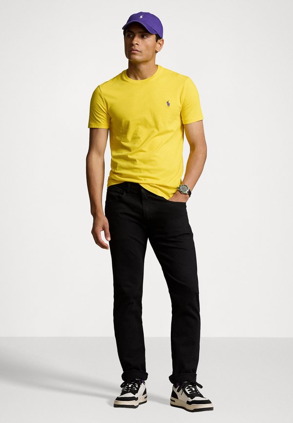 CUSTOM SLIM FIT JERSEY CREWNECK T-SHIRT - Basic T-shirt - lemon rind2