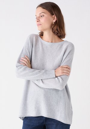 Caroll MAMELIA LUREX - Pullover - gris clair