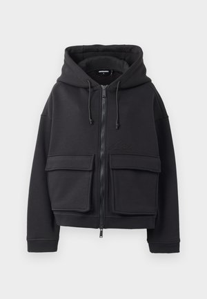 BALOON CARGO HOODIE - Sweatjacke - black