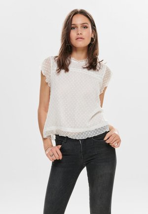 ONLFLORA CAPSL WVN NOOS - Blusa - cloud dancer