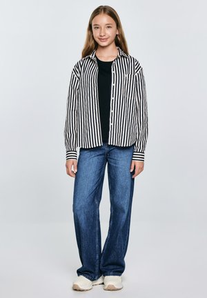LONG LOOSE FIT - Skjortebluser - marine