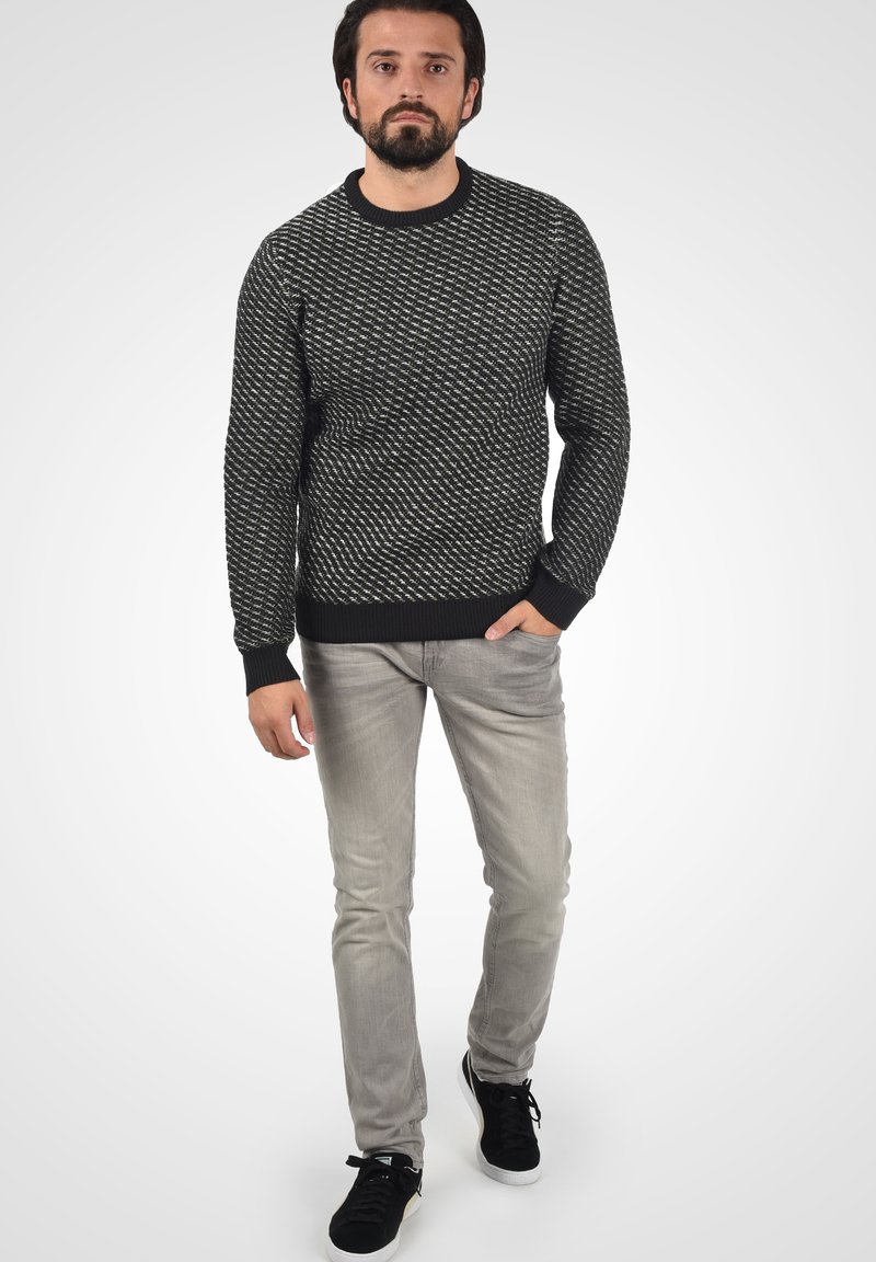 Herren Strickjacken | Blend BHCALISTO Strickpullover black/schwarz - RX84303 Herren Strickjacken | Blend BHCALISTO Strickpullover black/schwarz - RX84303