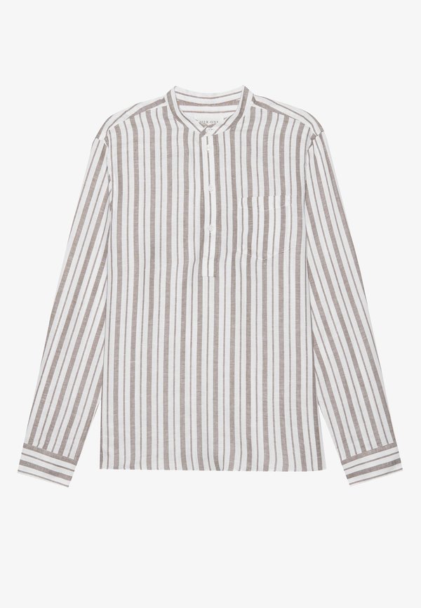 STRIPED LINEN MIX BLEND - Shirt3