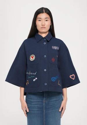ASSUAN - Denim jacket - blu marino