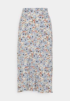 SLIDE SKIRT - Maxi skirt - blue