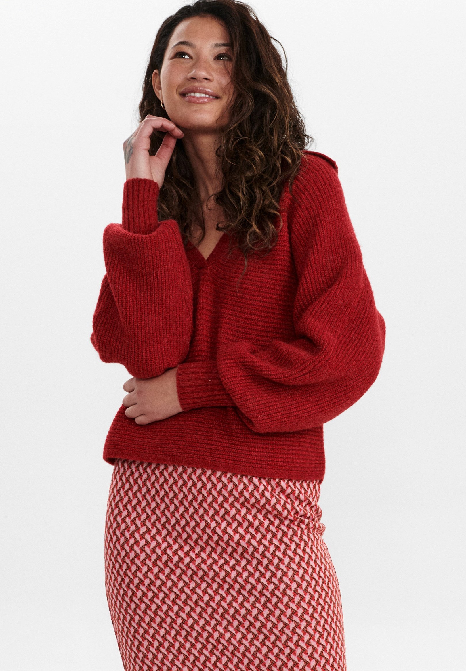 Nümph NUCALLISTA - Trui - molten lava/rood - Zalando.nl