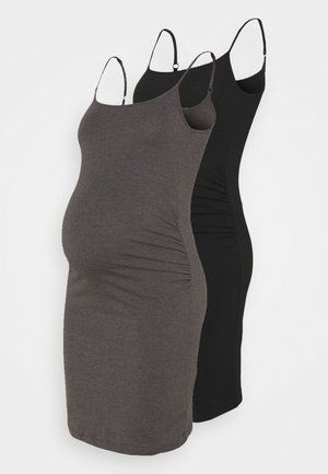 2 PACK - Jerseykjole - black/dark grey