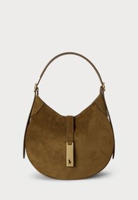 POLO ID SUEDE SMALL SHOULDER BAG - Τσάντα χειρός - artichoke