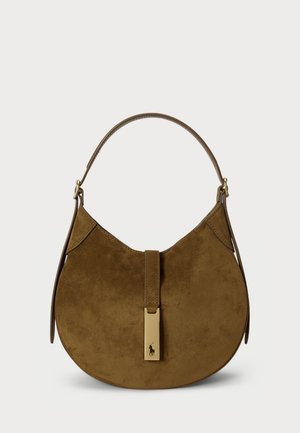 POLO ID SUEDE SMALL SHOULDER BAG - Kézitáska - artichoke