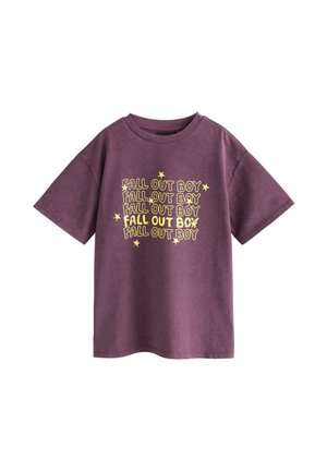 REGULAR FIT - LICENSE FALLOUT BOY BAND - Tricou cu imprimeu - purple