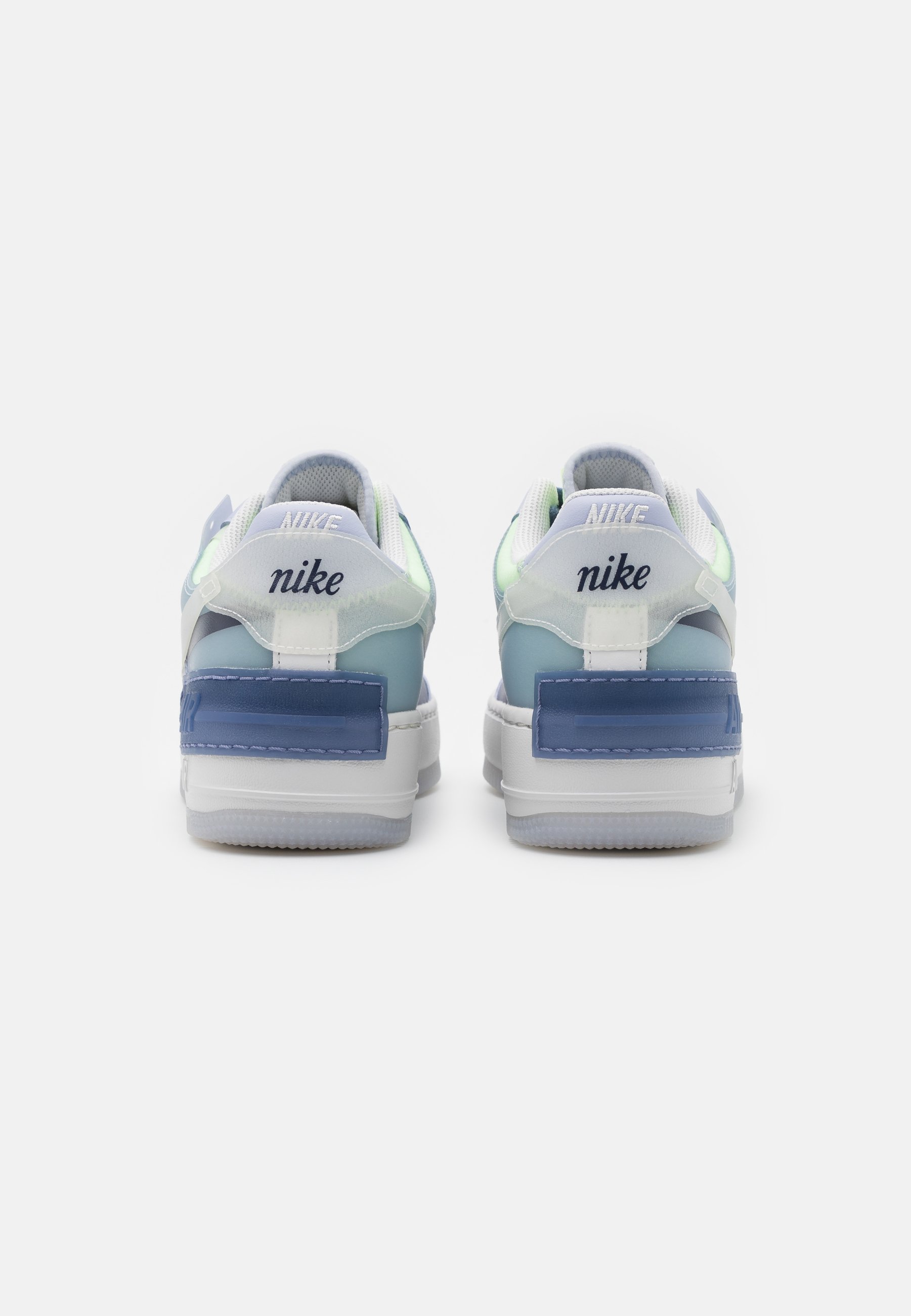 Nike Sportswear AIR FORCE 1 SHADOW - Sneakers laag - ghost/summit  white/world indigo/barely volt/Grijs - Zalando.nl
