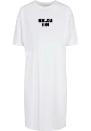 REBELLIOUS MINDS SLIT - Freizeitkleid - white