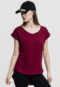 Urban Classics SLUB TEE - Pamata T-krekls - burgundy
