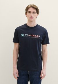 TOM TAILOR MIT LOGO  - Triko s potiskem - sky captain blue