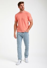 Gabbiano ROUND NECK  - Marškinėliai su spaudiniu - light coral