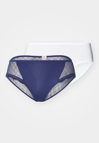 Unselected, blue/ivory