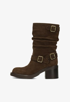 Poelman, . - Cowboy-/Bikerstiefelette - brown