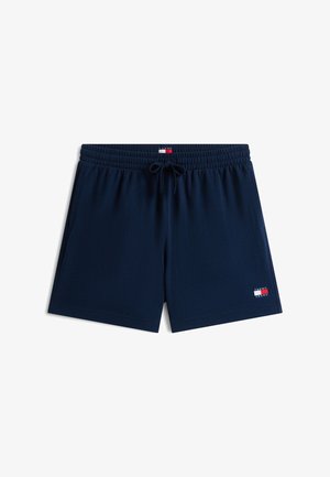 Tommy Jeans, LOGO WAFFLE KNIT SWEAT SHORTS - Shorts - dark night navy