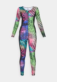 adidas Performance X JEREMY SCOTT PRIDE ONESIE - heldragt - acid yellow/semi lucid fuchsia/active purple