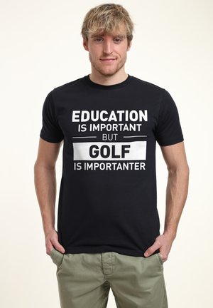 Henry Tiger DUKE SONS GOLF IS IMPORTANTER - T-shirt con stampa - navy blue