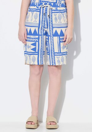 FISH PRINT - Shorts - kornblomst blå