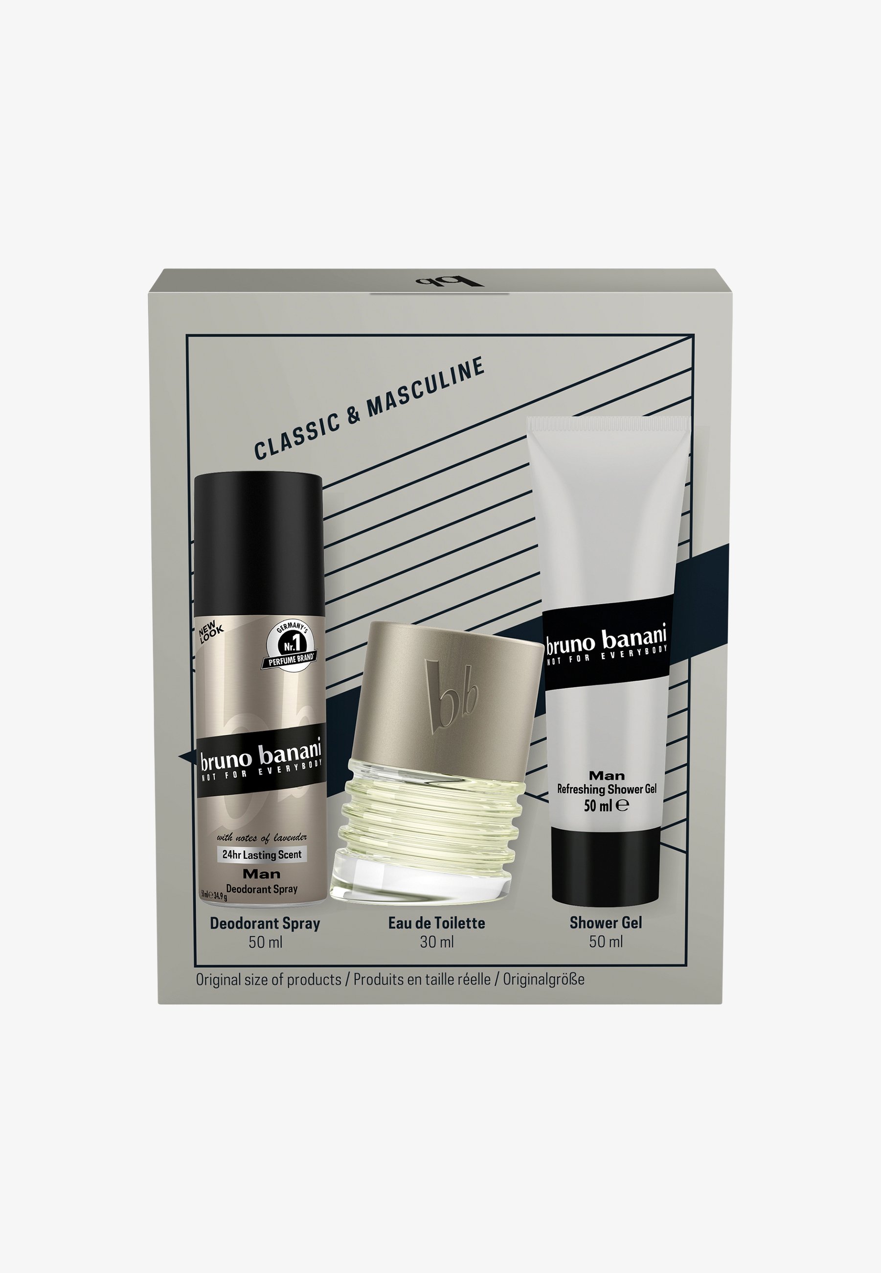Bruno Banani Fragrance BRUNO BANANI MAN GIFT SET (EDT 50ML + SHOWER GEL 50ML + DEO 50ML) - Duftset