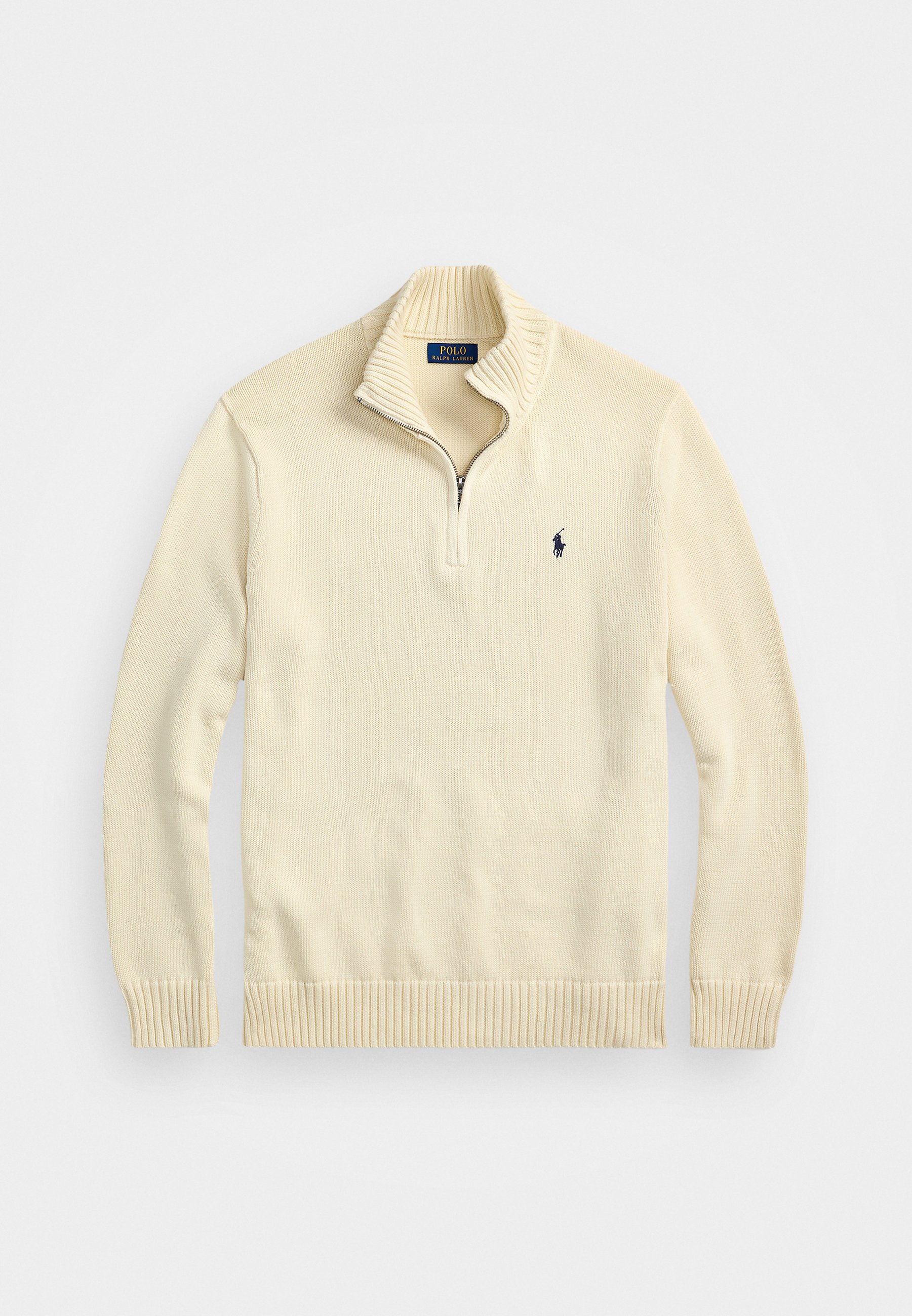 Polo Ralph Lauren Big & Tall COTTON QUARTER ZIP SWEATER