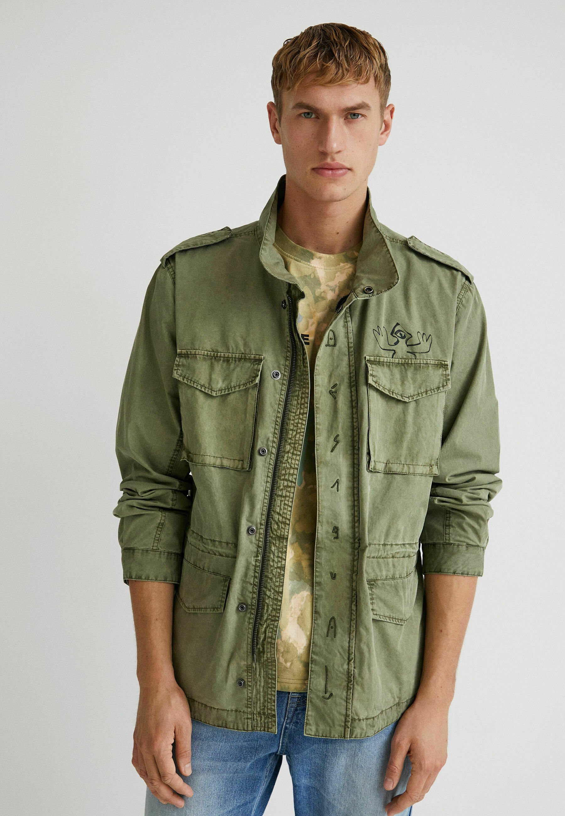 Desigual Parka - green/verde -