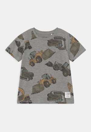 NMMDONNISO - T-shirt print - grey melange