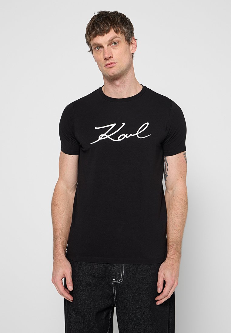Karl Lagerfeld T-shirt print zwart