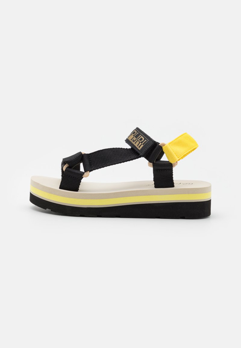 Napapijri Sandalen met plateauzool beige Napapijri Sandalen met plateauzool beige