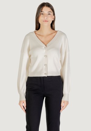Chaqueta de punto - sour cream