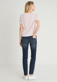 TOM TAILOR TTALEXA Slim - Karcsúsított farmerek - dark stone wash denim blue