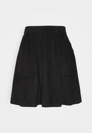 VILA VICHOOSE SKIRT - Minijupe - black