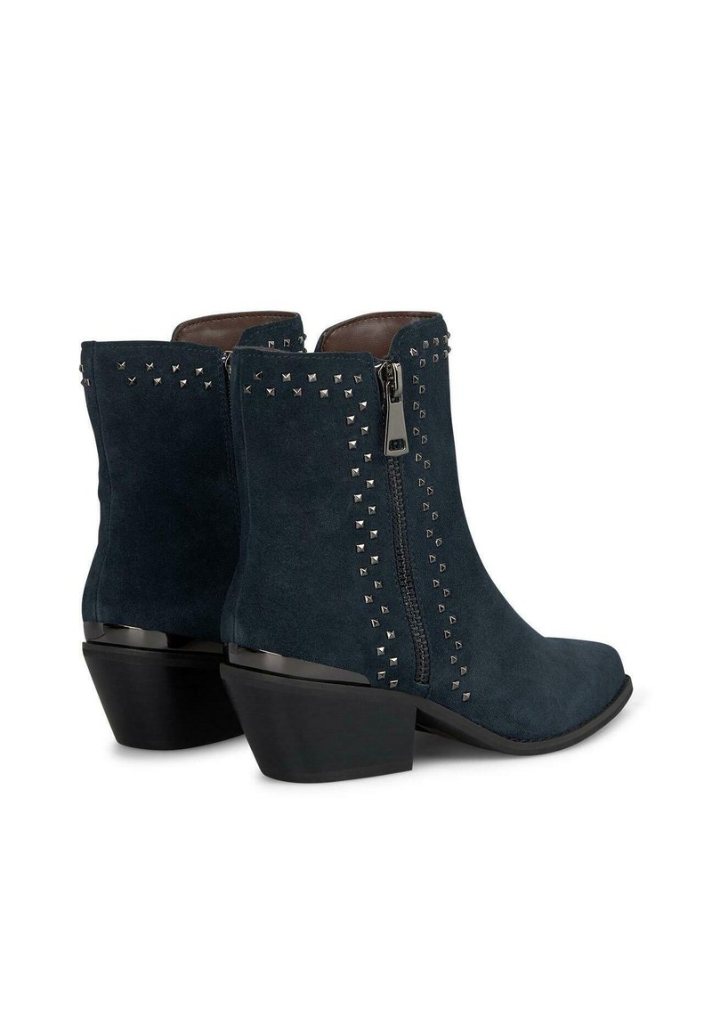 Ankle Boots Dunkelblaue Wildleder Stiefeletten Ankle Boots Blaue