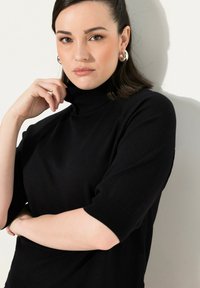 Ulla Popken TURTLENECK - T-shirt basic - black