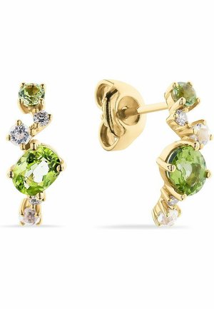 375ER GELBGOLD 2 PERIDOT - Oorbellen - hellgrün
